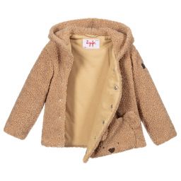 Il Gufo-Beige Teddy Bear Jacket | Childrensalon Outlet