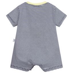 Il Gufo-Хлопковый песочник в синюю полоску для малышей | Childrensalon Outlet