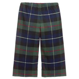 Il Gufo-Кюлоты в сине-зеленую шотландскую клетку | Childrensalon Outlet