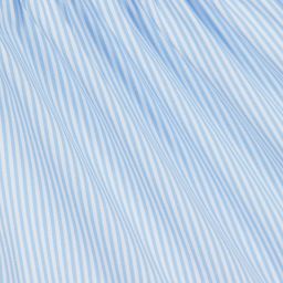 Il Gufo-Голубое хлопковое платье в полоску | Childrensalon Outlet