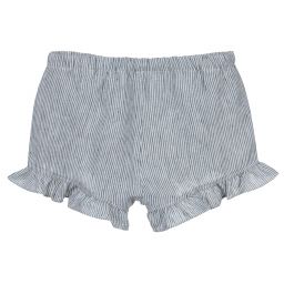 Il Gufo-Blue Striped Linen Shorts | Childrensalon Outlet