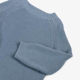 Il Gufo-Boys Azure Cotton Sweater | Childrensalon Outlet