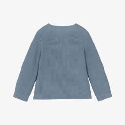Il Gufo-Boys Azure Cotton Sweater | Childrensalon Outlet