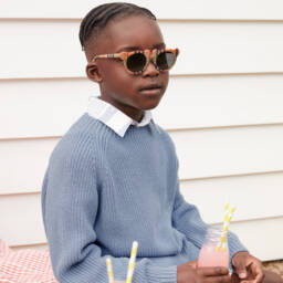 Il Gufo-Boys Azure Cotton Sweater | Childrensalon Outlet