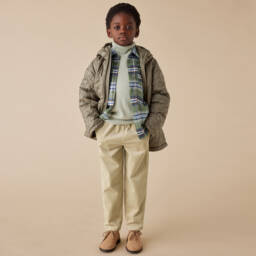Il Gufo-Boys Beige Corduroy Slacks | Childrensalon Outlet