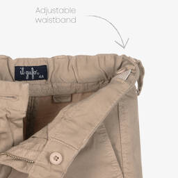 Il Gufo-Бежевые хлопковые шорты-бермуды | Childrensalon Outlet