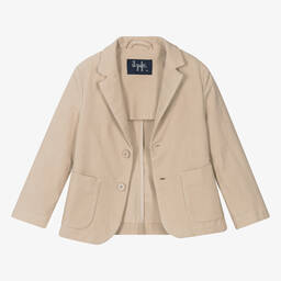Il Gufo-Boys Beige Cotton Blazer | Childrensalon Outlet