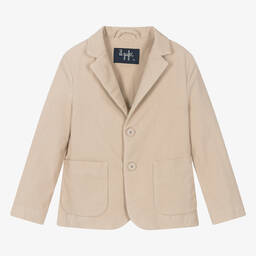 Il Gufo-Boys Beige Cotton Blazer | Childrensalon Outlet