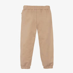 Il Gufo-Boys Beige Cotton Jersey Joggers | Childrensalon Outlet