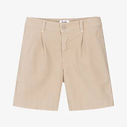 Il Gufo-Boys Beige Cotton Shorts | Childrensalon Outlet
