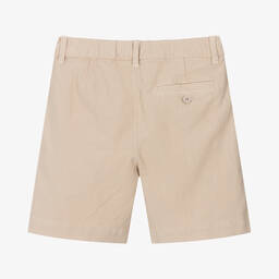 Il Gufo-Boys Beige Cotton Shorts | Childrensalon Outlet
