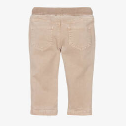 إيل غوفو-بنطلون قطن تويل لون بيج أطفال ولادي | Childrensalon Outlet