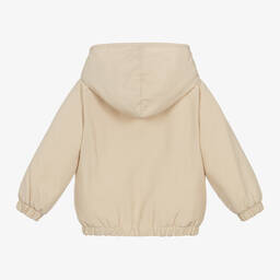 Il Gufo-Boys Beige Hooded Jacket | Childrensalon Outlet