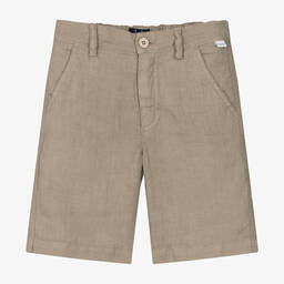 Il Gufo-Бежевые льняные шорты для мальчиков | Childrensalon Outlet