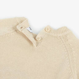 Il Gufo-Boys Beige Organic Knit Pullover | Childrensalon Outlet