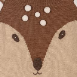Il Gufo-Boys Beige Wool Deer Sweater | Childrensalon Outlet