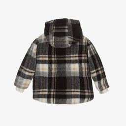 Il Gufo-Boys Black & Beige Checked Jacket | Childrensalon Outlet