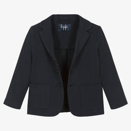 Il Gufo-Boys Blue Cotton Blazer Jacket | Childrensalon Outlet
