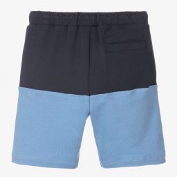 Il Gufo-Boys Blue Cotton Jersey Shorts | Childrensalon Outlet