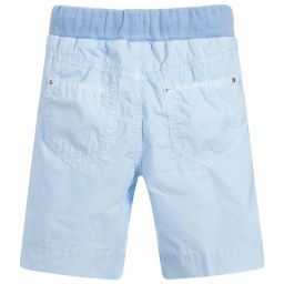 Il Gufo-Boys Blue Cotton Shorts | Childrensalon Outlet