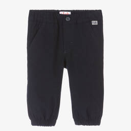 إيل غوفو-بنطلون مزيج فيسكوز لون كحلي للأولاد | Childrensalon Outlet