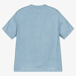 Il Gufo-قميص كتان لون أزرق للأولاد | Childrensalon Outlet