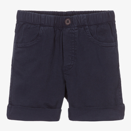 Il Gufo-Boys Blue Twill Shorts | Childrensalon Outlet