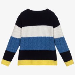 Il Gufo-Boys Blue Wool Knit Sweater | Childrensalon Outlet