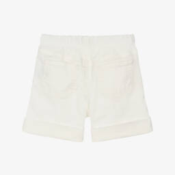Il Gufo-Boys Classic Ivory Cotton Shorts | Childrensalon Outlet