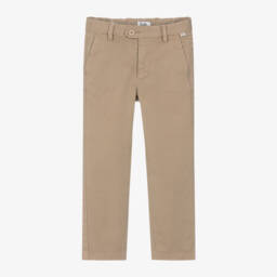 Il Gufo-Boys Cotton Beige Trousers | Childrensalon Outlet