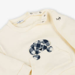 Il Gufo-Boys Creamy Dog Jersey Ensemble | Childrensalon Outlet