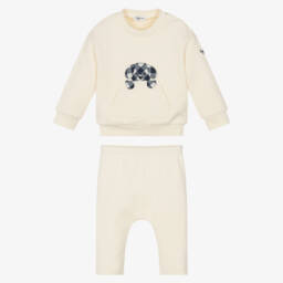 Il Gufo-Boys Creamy Dog Jersey Ensemble | Childrensalon Outlet