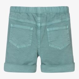 Il Gufo-Boys Green Twill Shorts | Childrensalon Outlet