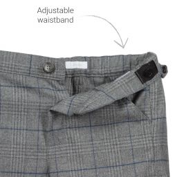 Il Gufo-Серые брюки в клетку для мальчиков | Childrensalon Outlet