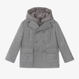 إيل غوفو-معطف 2 في 1 لون رمادي للأولاد | Childrensalon Outlet