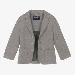 Il Gufo-Серый блейзер в елочку для мальчиков | Childrensalon Outlet