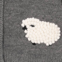 إيل غوفو-كارديغان أطفال ولادي صوف مارينو لون رمادي | Childrensalon Outlet