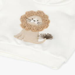 Il Gufo-Boys Ivory Bouclé Hoodie Set | Childrensalon Outlet