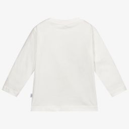 Il Gufo-Boys Ivory Cotton Bear Top | Childrensalon Outlet