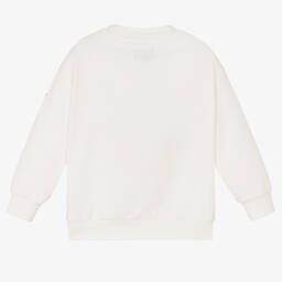 Il Gufo-Boys Ivory Cotton Puppy Sweatshirt | Childrensalon Outlet