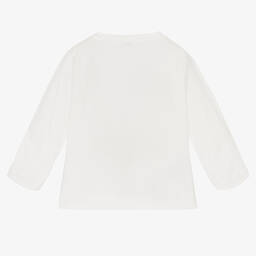Il Gufo-Boys Ivory Festive Cotton Top | Childrensalon Outlet
