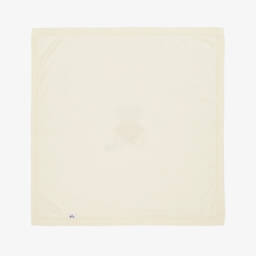 Il Gufo-Boys Ivory & Pink Knit Bear Blanket | Childrensalon Outlet