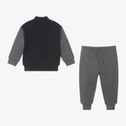 Il Gufo-Boys Navy and Grey Tracksuit | Childrensalon Outlet