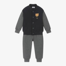 Il Gufo-Boys Navy and Grey Tracksuit | Childrensalon Outlet