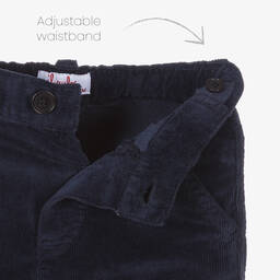 إيل غوفو-بنطلون قطن كوردروي لون كحلي للأولاد | Childrensalon Outlet