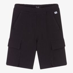 Il Gufo-Boys Navy Blue Cotton Shorts | Childrensalon Outlet