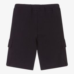 Il Gufo-Boys Navy Blue Cotton Shorts | Childrensalon Outlet