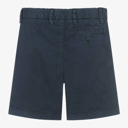 Il Gufo-Boys Navy Blue Cotton Shorts | Childrensalon Outlet