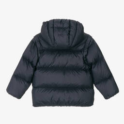 Il Gufo-Boys Navy Blue Down Puffer Jacket | Childrensalon Outlet
