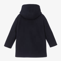 Il Gufo-Синий дафлкот с капюшоном для мальчиков | Childrensalon Outlet